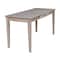 International Concepts Writing Desk with Drawer, Large 26 in D X 26 H, 30 W X Hardwood, Washed Gray Taupe OF09-42 - alternate 3